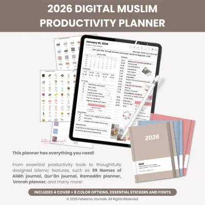 2026 Digital Muslim Planner - Digital planner preview