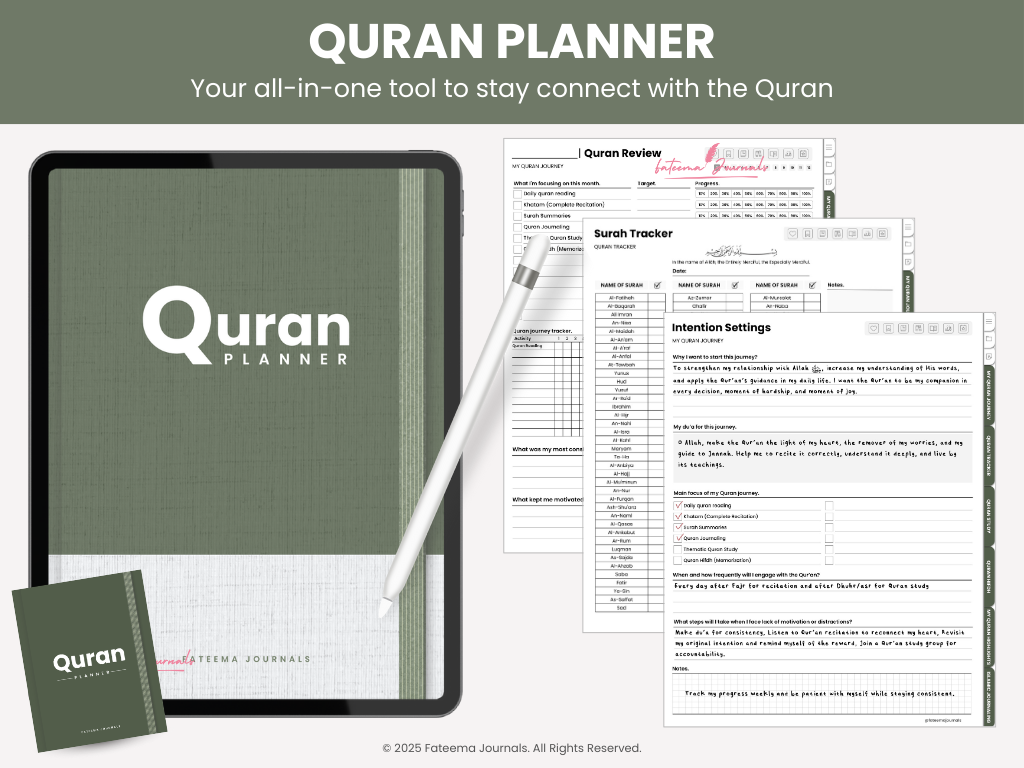 Quran Planner - Digital planner preview